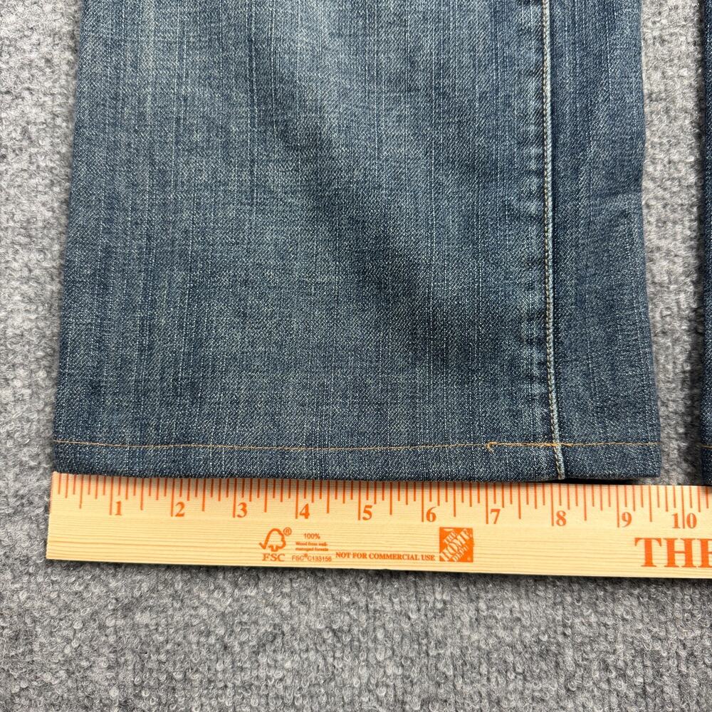 Seven7 SM74 Relaxed Flap Mens Bootcut Jeans Medium Wash Stretch Denim 31x34 - Picture 8 of 9